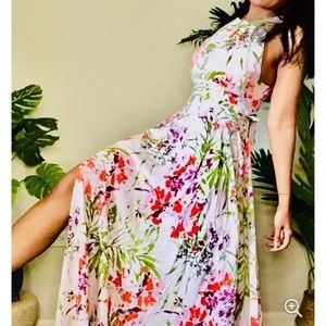 Abel the Label Vienna Pink Flora Maxi Dress NWT Size XS
